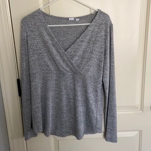 GAP Maternity gray top